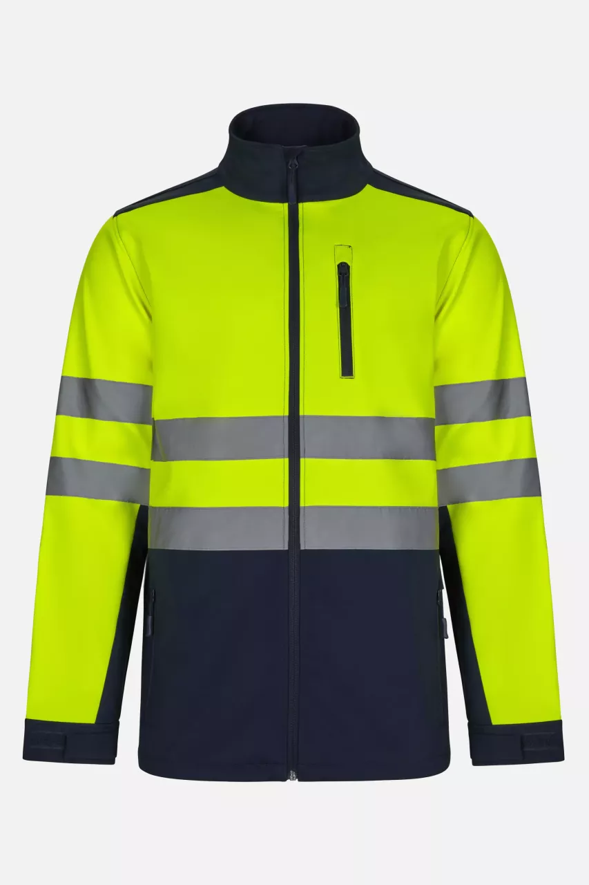 Velilla 306006-61-20-2, High-Vis Jacket, Size 4XL/5XL, Navy Blue/Hi-Vis Yellow, image 1, gallery thumbnail