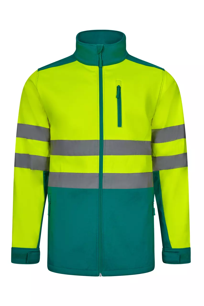 Velilla High-Vis Jacket, Green/Hi-Vis Yellow
