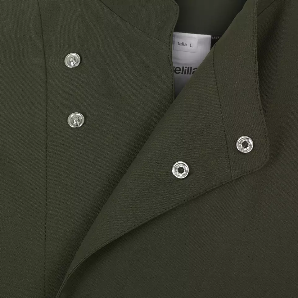 Velilla 405210-36, Long Sleeved Chef Jacket, Olive Green, image 6, gallery thumbnail