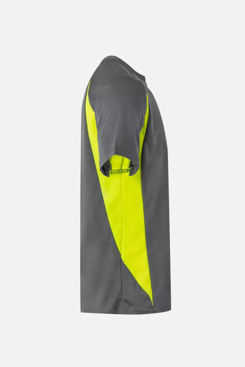 Velilla 105501-08-20, Arbeits-T-Shirt, Grau/Warngelb, image 2, gallery thumbnail