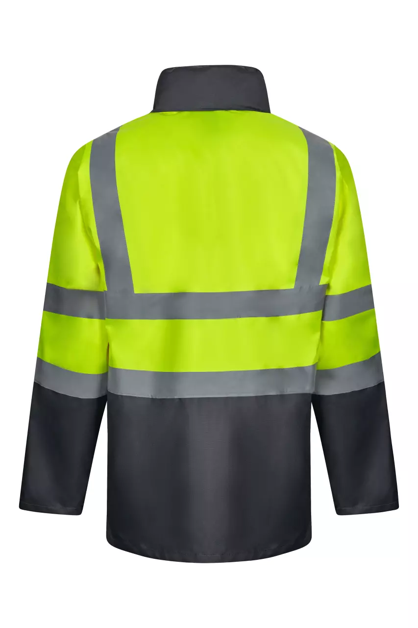 Velilla 306003-08-20-1, High-Vis Jacket, Grey/Hi-Vis Yellow, image 6, gallery thumbnail