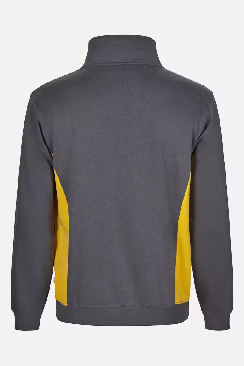 Velilla 105704-08-17, Arbeitssweatshirt, Grau/Gelb, image 3