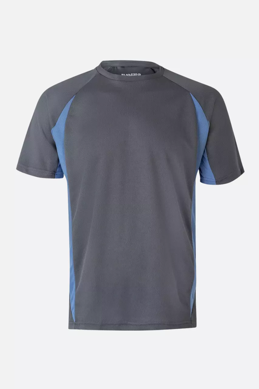 Velilla 105501-08-05, Arbeits-T-Shirt, Grau/Himmelblau, image 1, gallery thumbnail