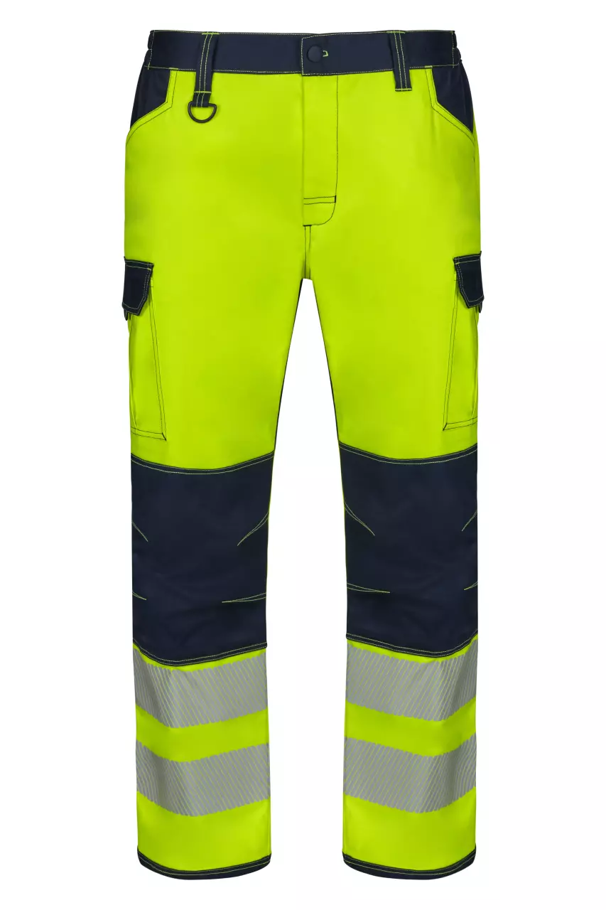 Velilla 303010S-61-20, High-Vis Work Trousers, Navy Blue/Hi-Vis Yellow, image 1, gallery thumbnail