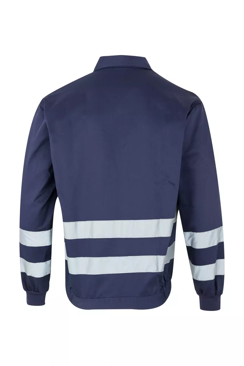 Velilla 154-01, High-Vis Jacket, Marine Blue, image 4, gallery thumbnail