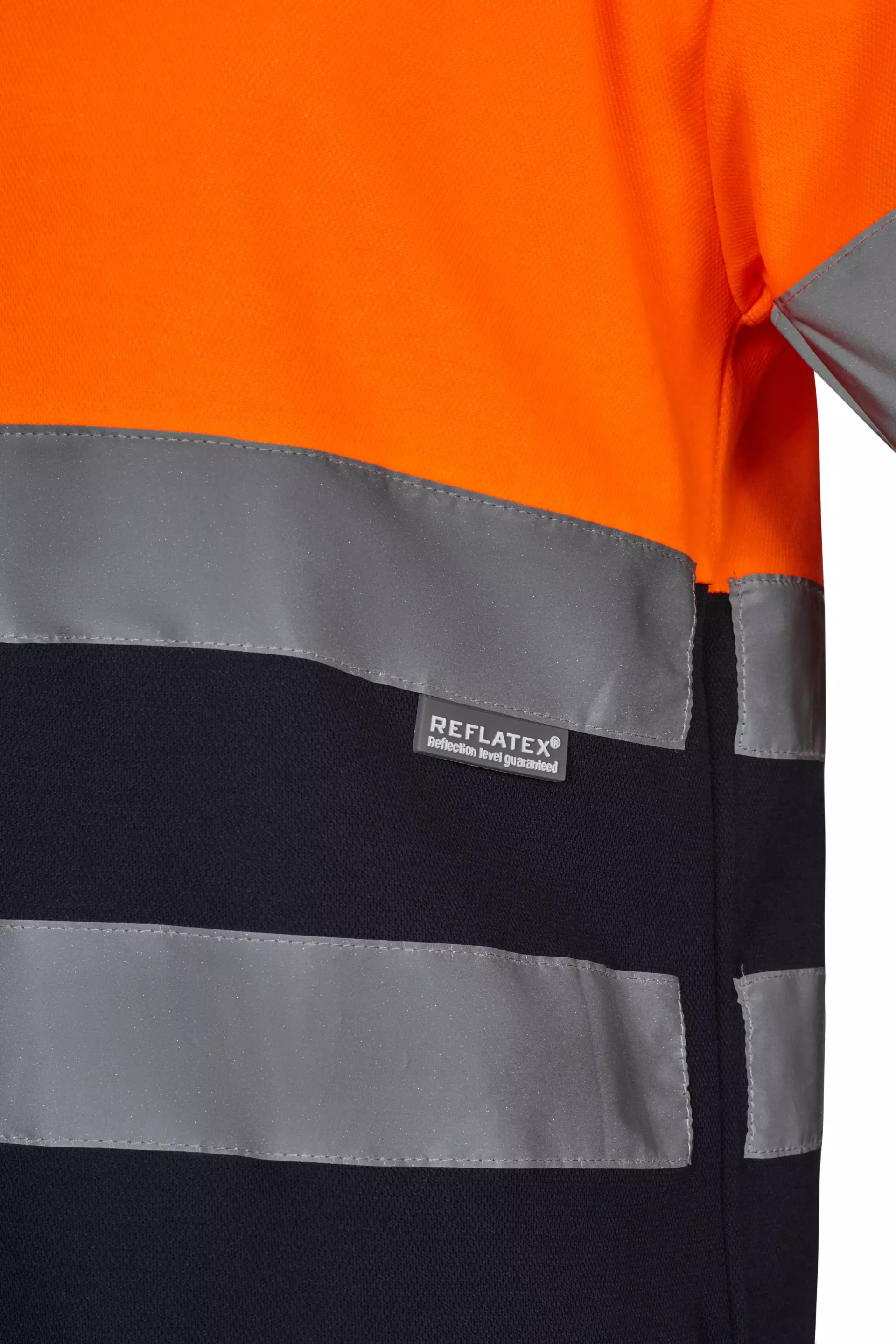 Velilla 305613-61-19-1, High-Vis Short Sleeve T-Shirt, Navy Blue/Hi-Vis Orange, image 3