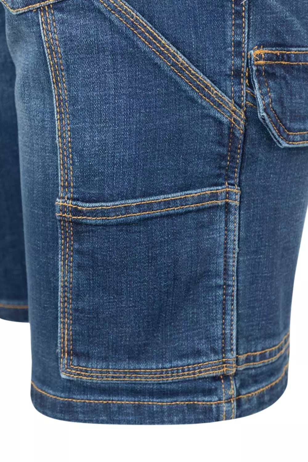 Velilla 103017S-63, Work Shorts, Blue Denim, image 3