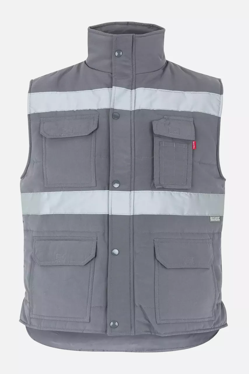 Velilla 205904-08, Padded Work Vest, Grey, image 1, gallery thumbnail