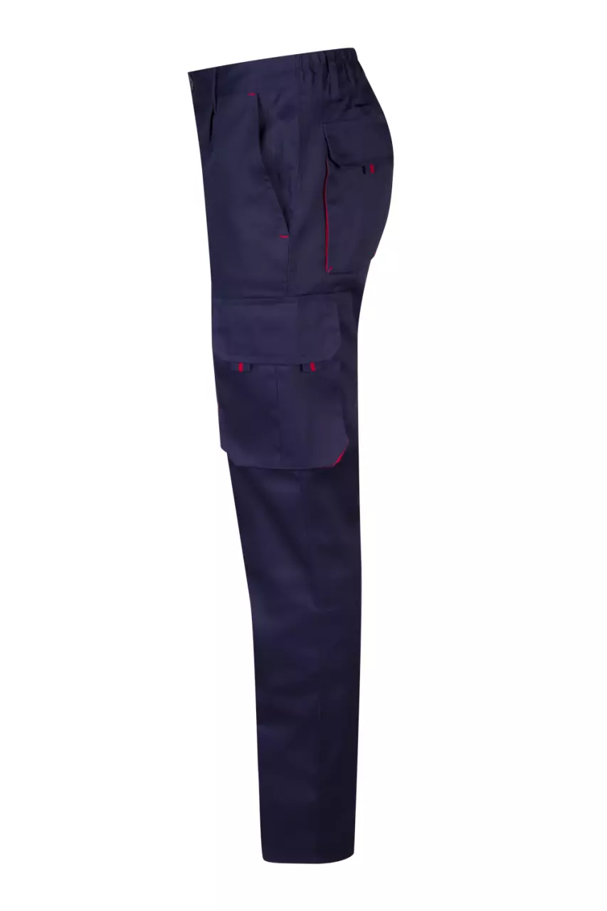 Velilla 103004-01-12, Work Trousers, Marine Blue/Red, image 3, gallery thumbnail