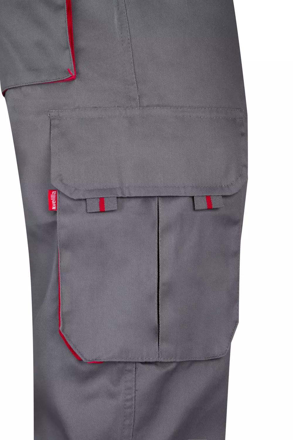 Velilla 103004-08-12, Work Trousers, Grey/Red, image 7