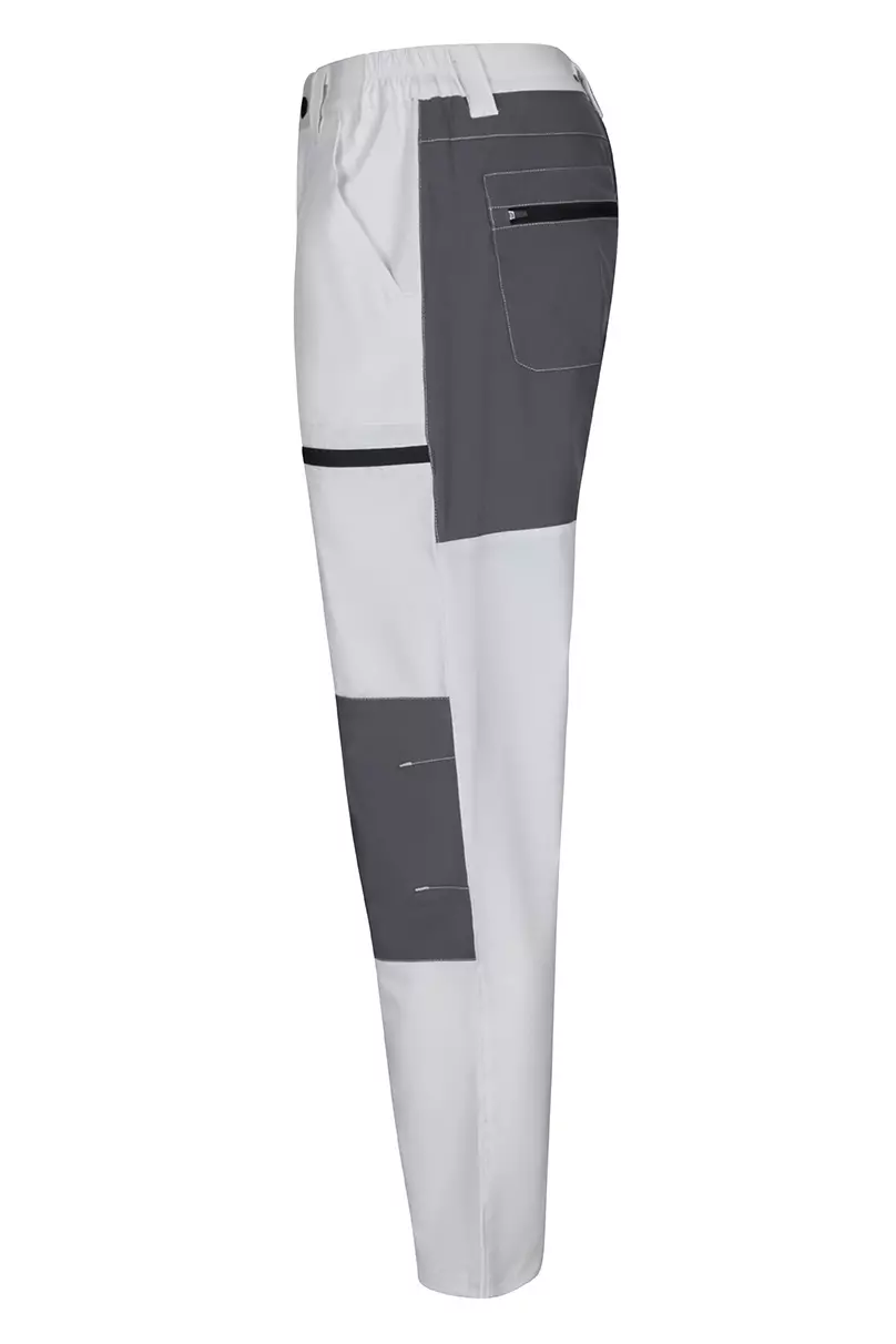 Velilla 103022S-07-08, Work Trousers, White/Grey, image 4