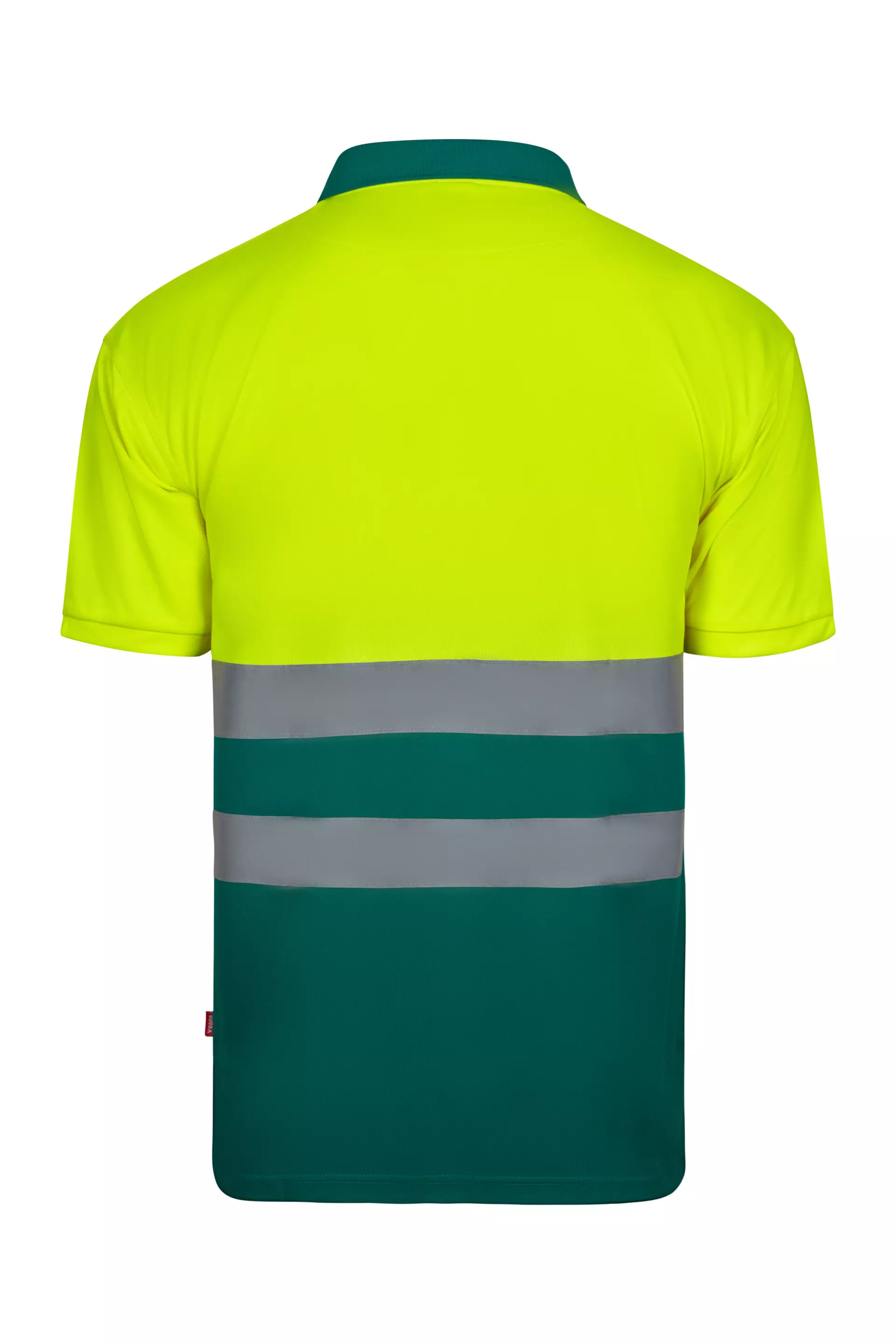 Velilla 305504-02-20, Warnschutz-Kurzarm-Poloshirt, Grün/Warngelb, image 3