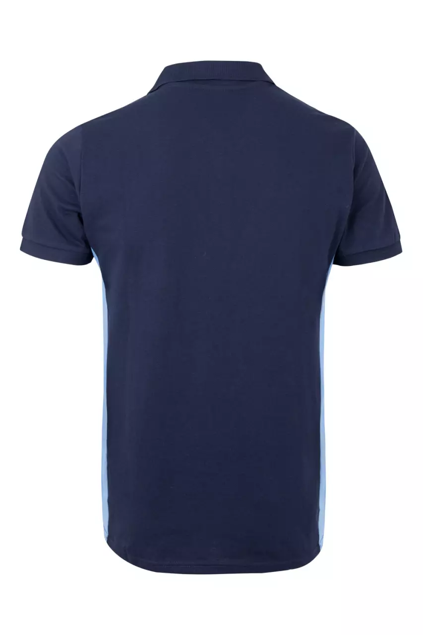 Velilla 105504-61-05, Polo Shirt, Navy Blue/Sky Blue, image 3, gallery thumbnail