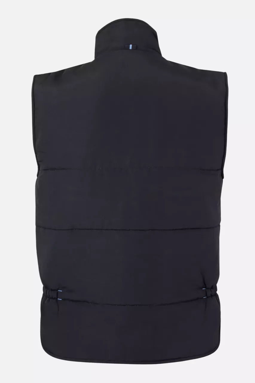 Velilla 205902-00-05, Padded Work Vest, Black/Sky Blue, image 6, gallery thumbnail
