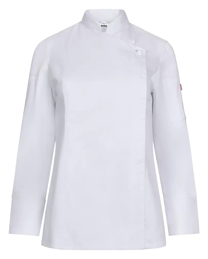 Velilla 405203TC-07, Long Sleeved Chef Jacket, White