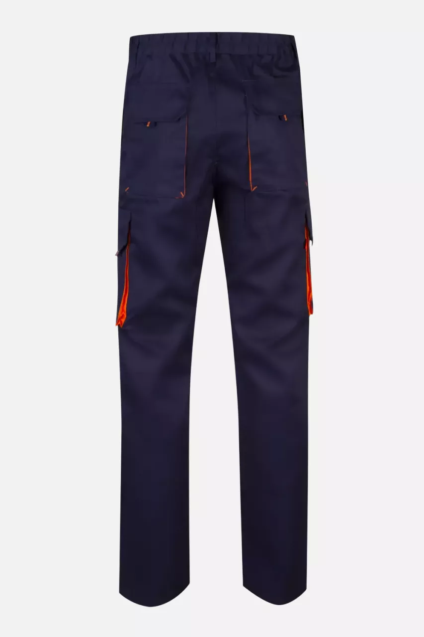 Velilla 103004-01-16, Work Trousers, Marine Blue/Orange, image 5, gallery thumbnail
