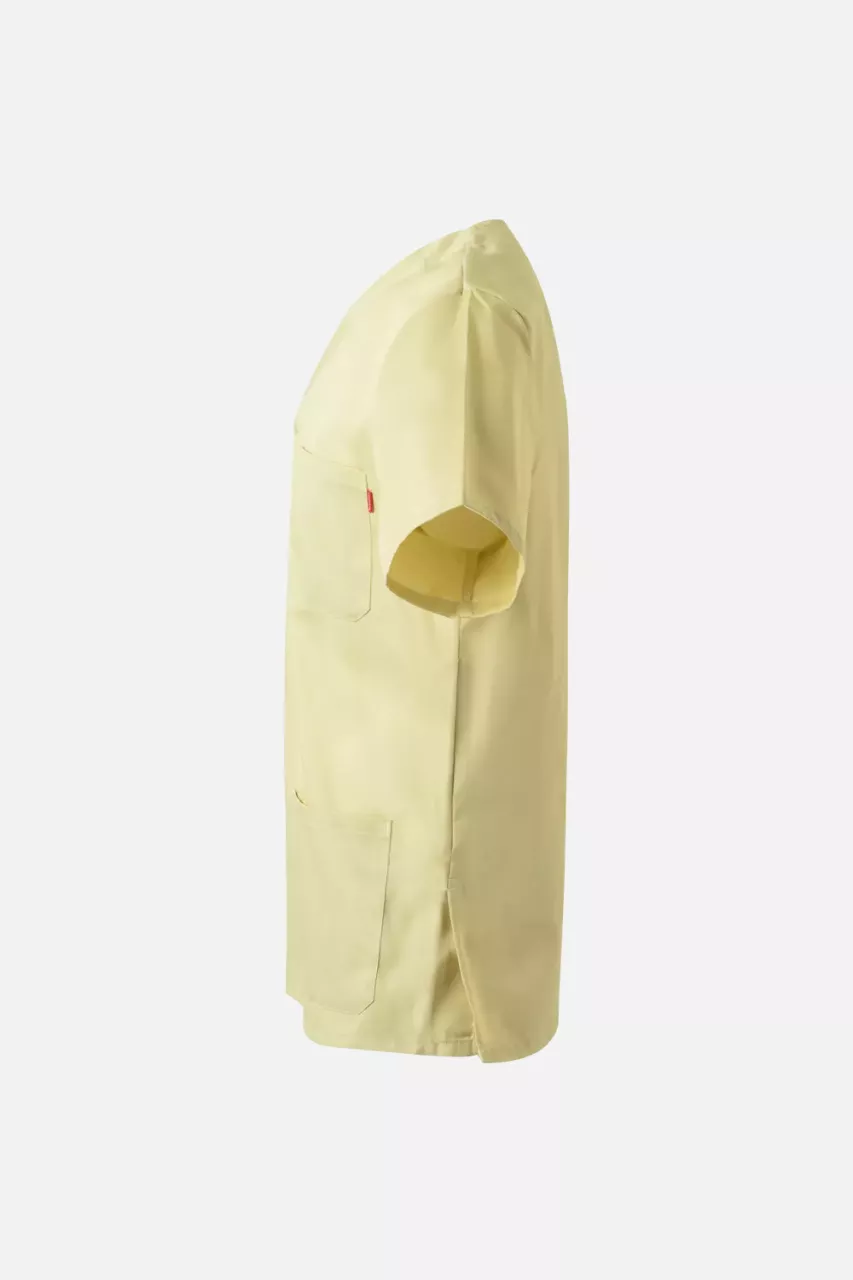 Velilla 589-43, Work Tunic, Light Yellow, image 3, gallery thumbnail