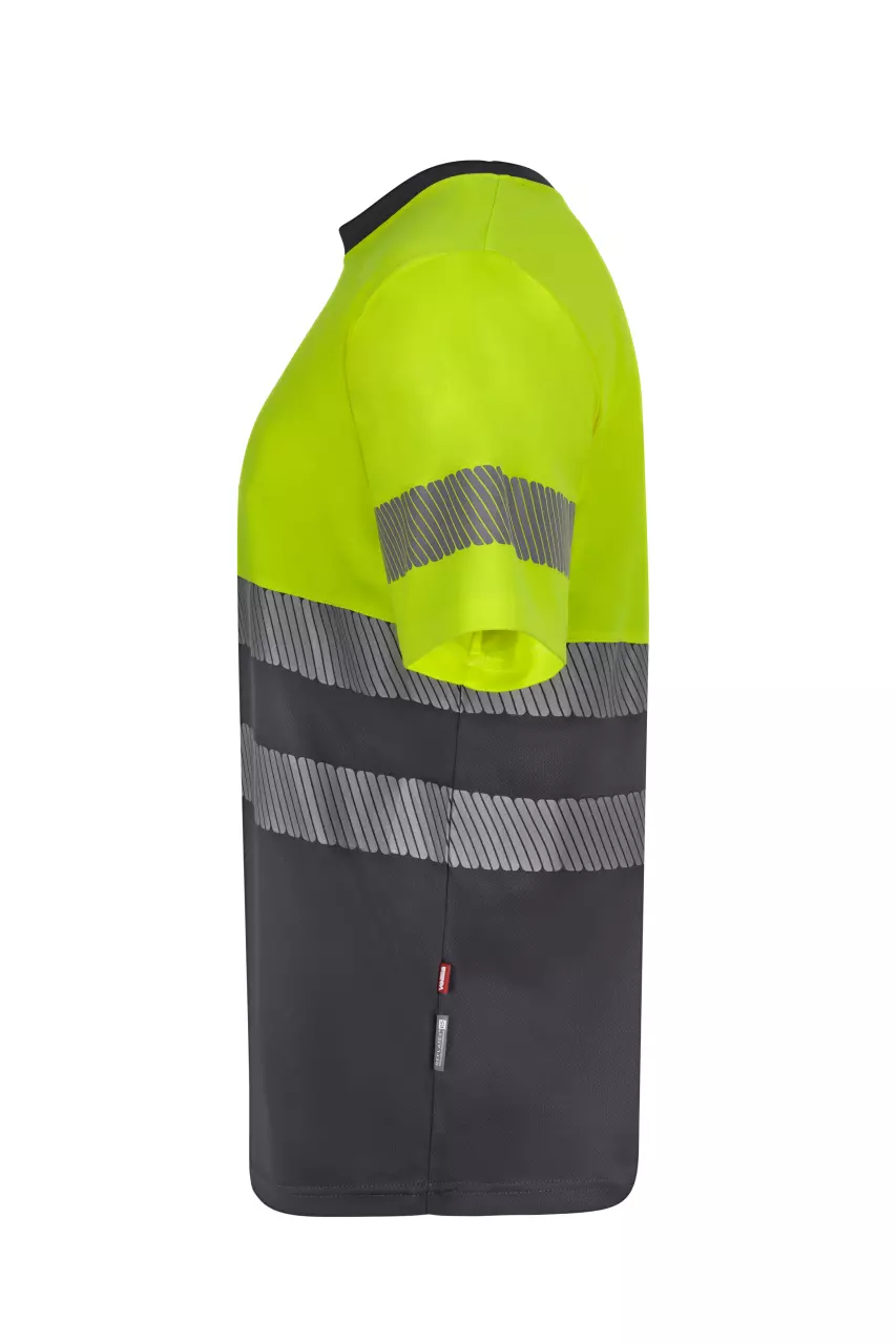 Velilla 305633-08-20, High-Vis T-Shirt, Grey/Hi-Vis Yellow, image 4, gallery thumbnail