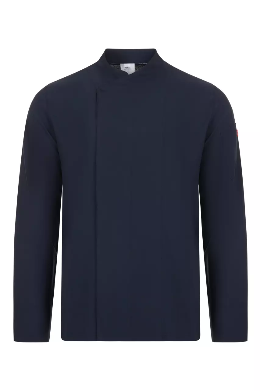 Velilla Long Sleeved Chef Jacket, Navy Blue