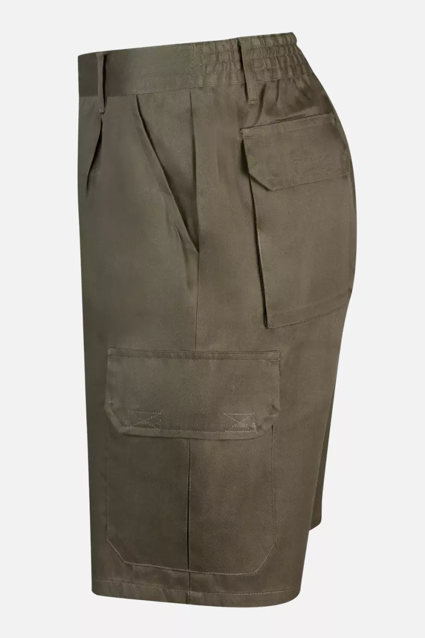 Velilla 344-03, Work Shorts, Khaki Green, image 3, gallery thumbnail