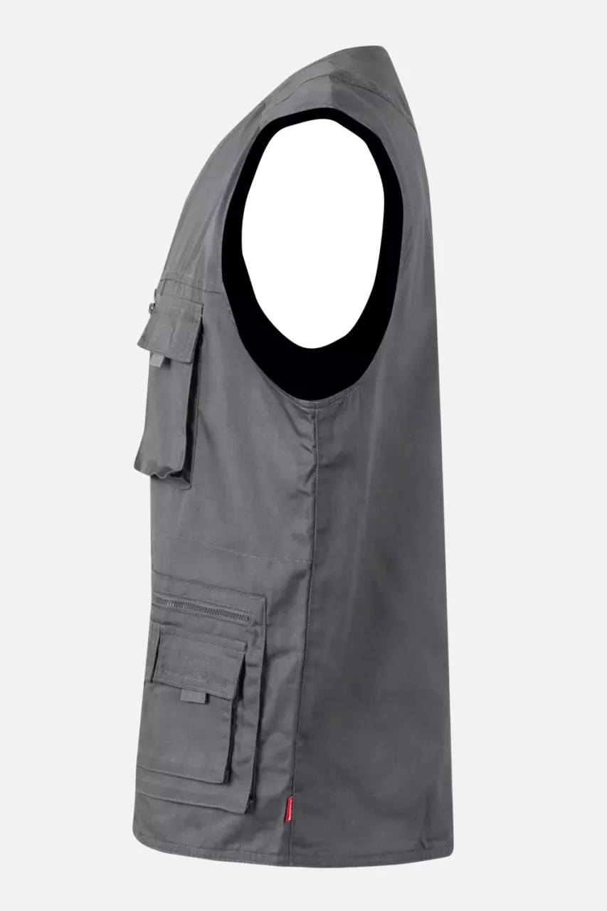 Velilla 105901-08, Work Vest, Grey, image 3, gallery thumbnail