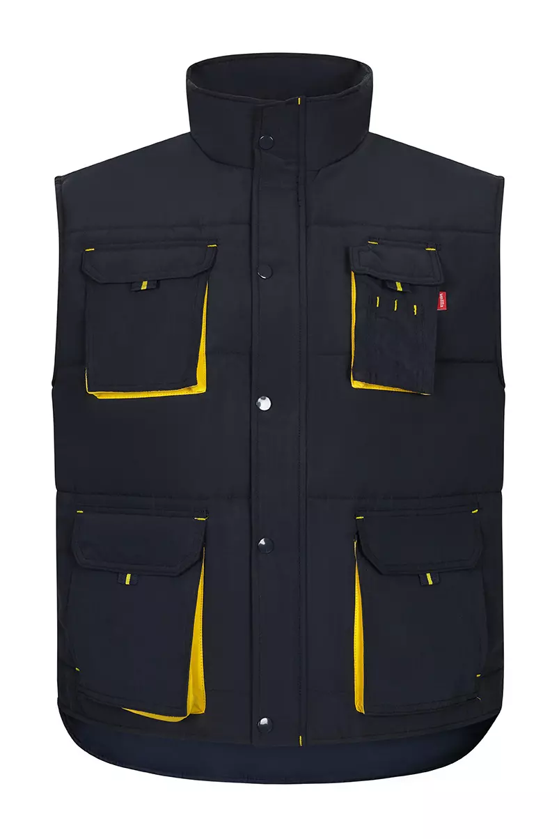 Velilla 205902-61-17, Padded Work Vest, Navy Blue/Yellow, image 1