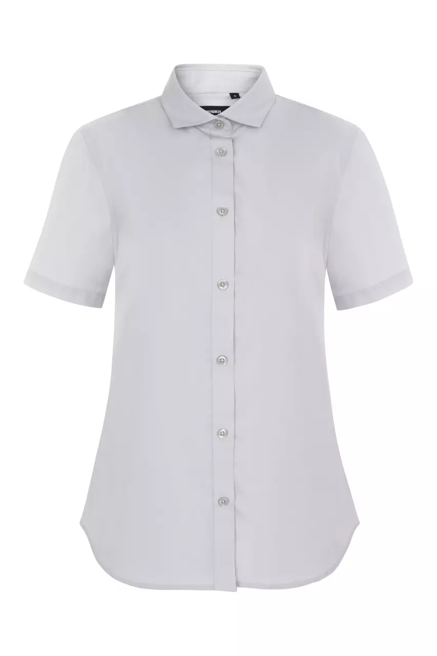 Velilla 405010-58, Short-Sleeved Work Shirt, Ice Grey