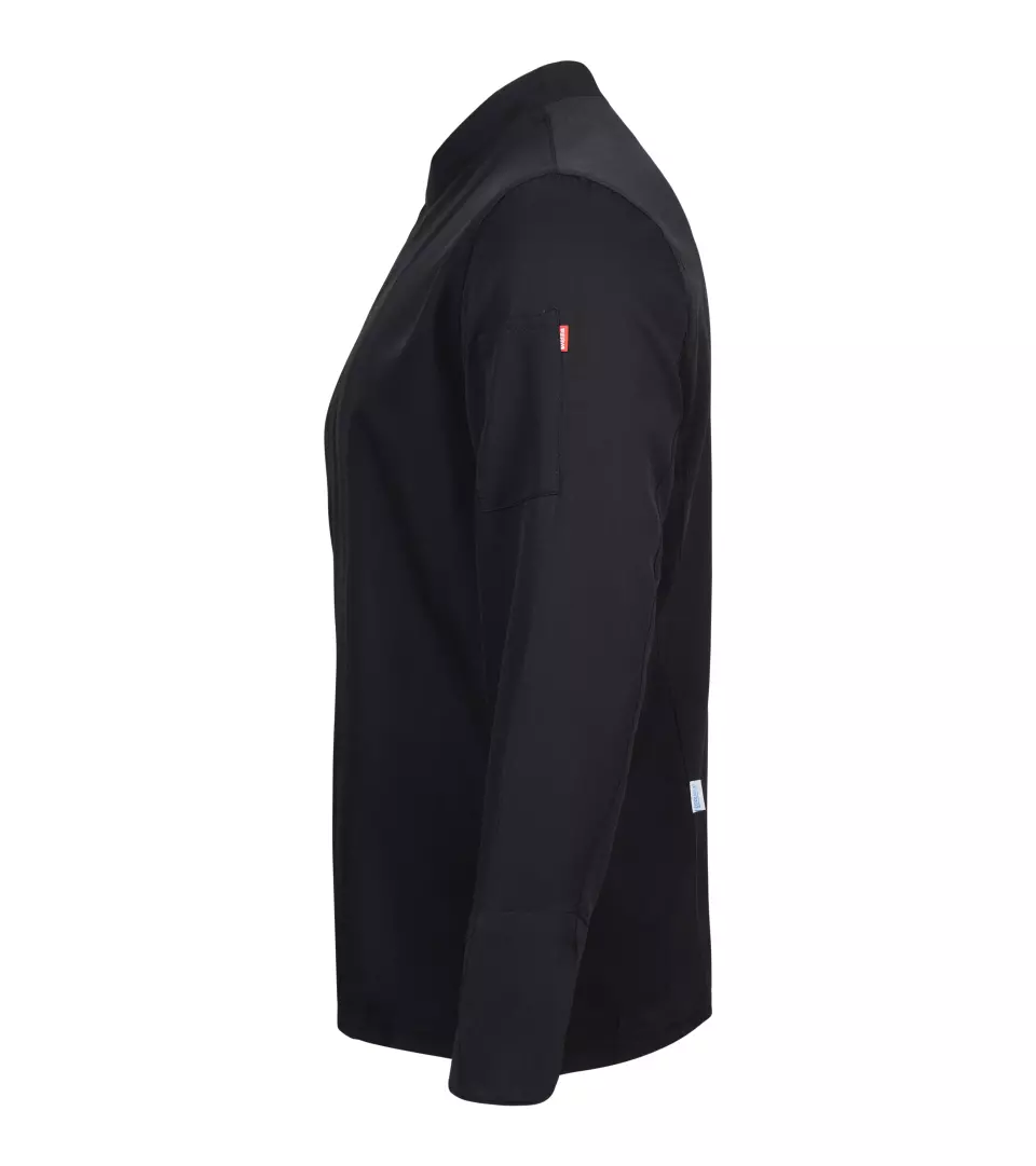 Velilla 405210-00, Long Sleeved Chef Jacket, Black, image 2, gallery thumbnail