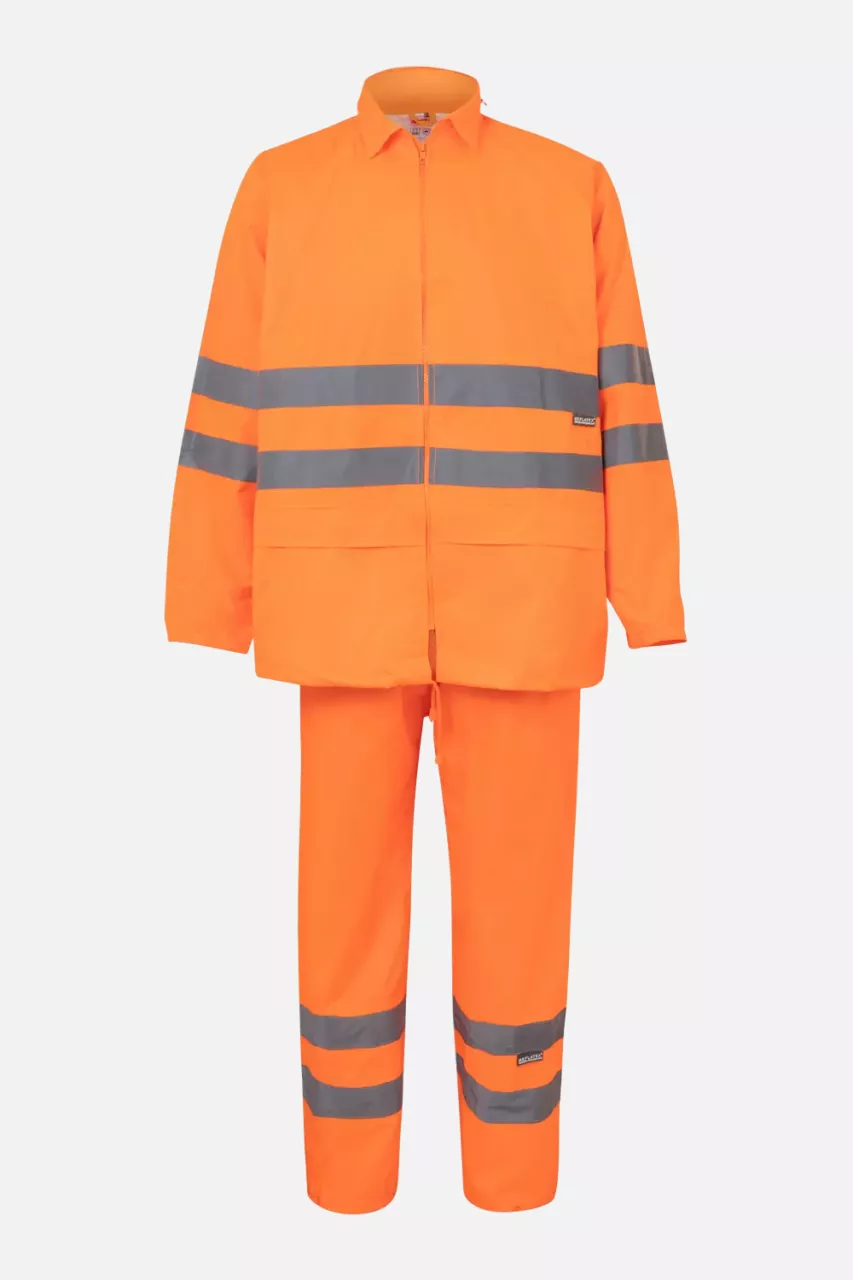 Velilla 189-19, High-Vis Rain Suit, Hi-Vis Orange, image 1, gallery thumbnail
