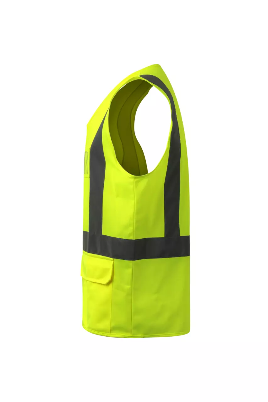 Velilla 305903-20, High-Vis Vest, Hi-Vis Yellow, image 2, gallery thumbnail