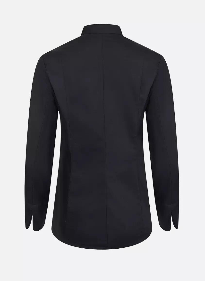 Velilla 405203TC-00, Long Sleeved Chef Jacket, Black, image 2