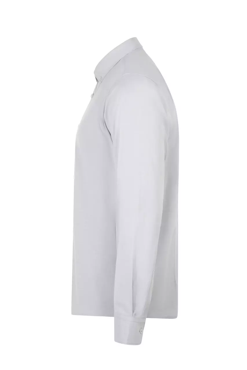 Velilla 405004S-58, Work Shirt, Ice Grey, image 3, gallery thumbnail