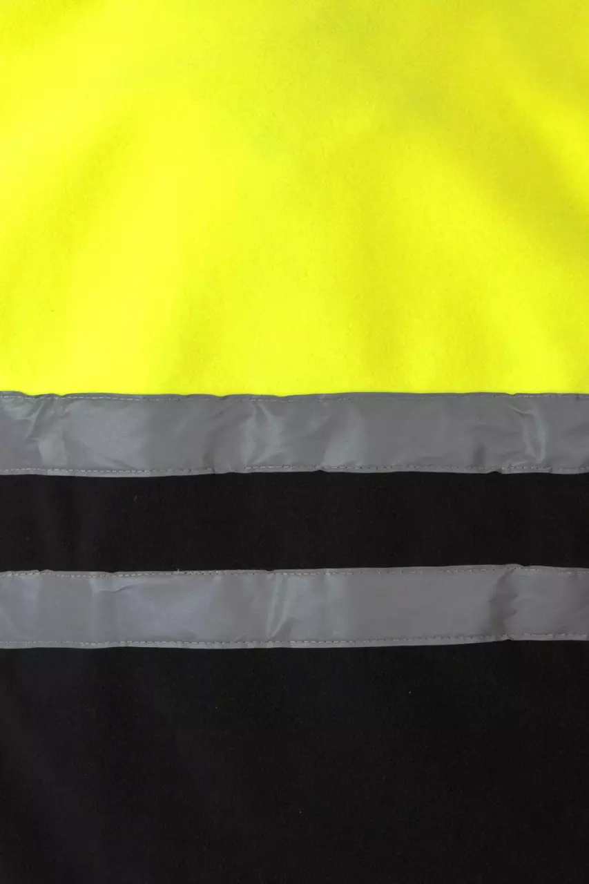 Velilla 183-00-20-2, High-Vis Fleece Jacket, Size 4XL/5XL, Black/Hi-Vis Yellow, image 3, gallery thumbnail