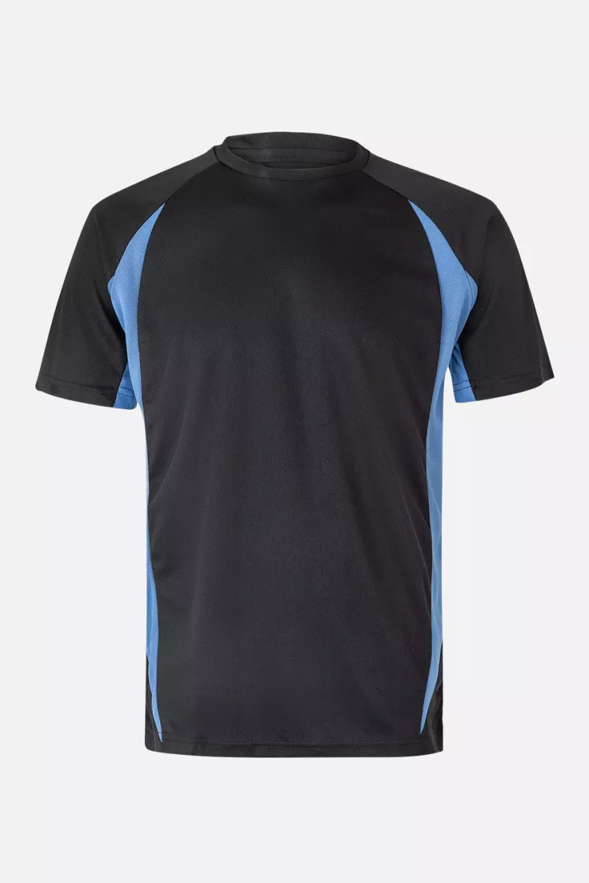 Velilla 105501-00-05, Arbeits-T-Shirt, Schwarz/Himmelblau, image 1, gallery thumbnail