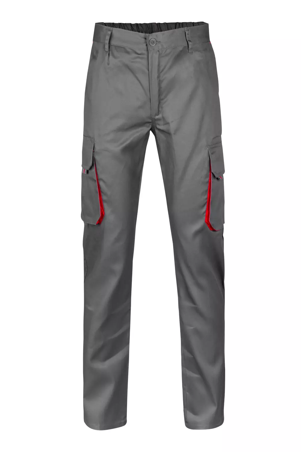 Velilla 103004-08-12, Work Trousers, Grey/Red, image 1