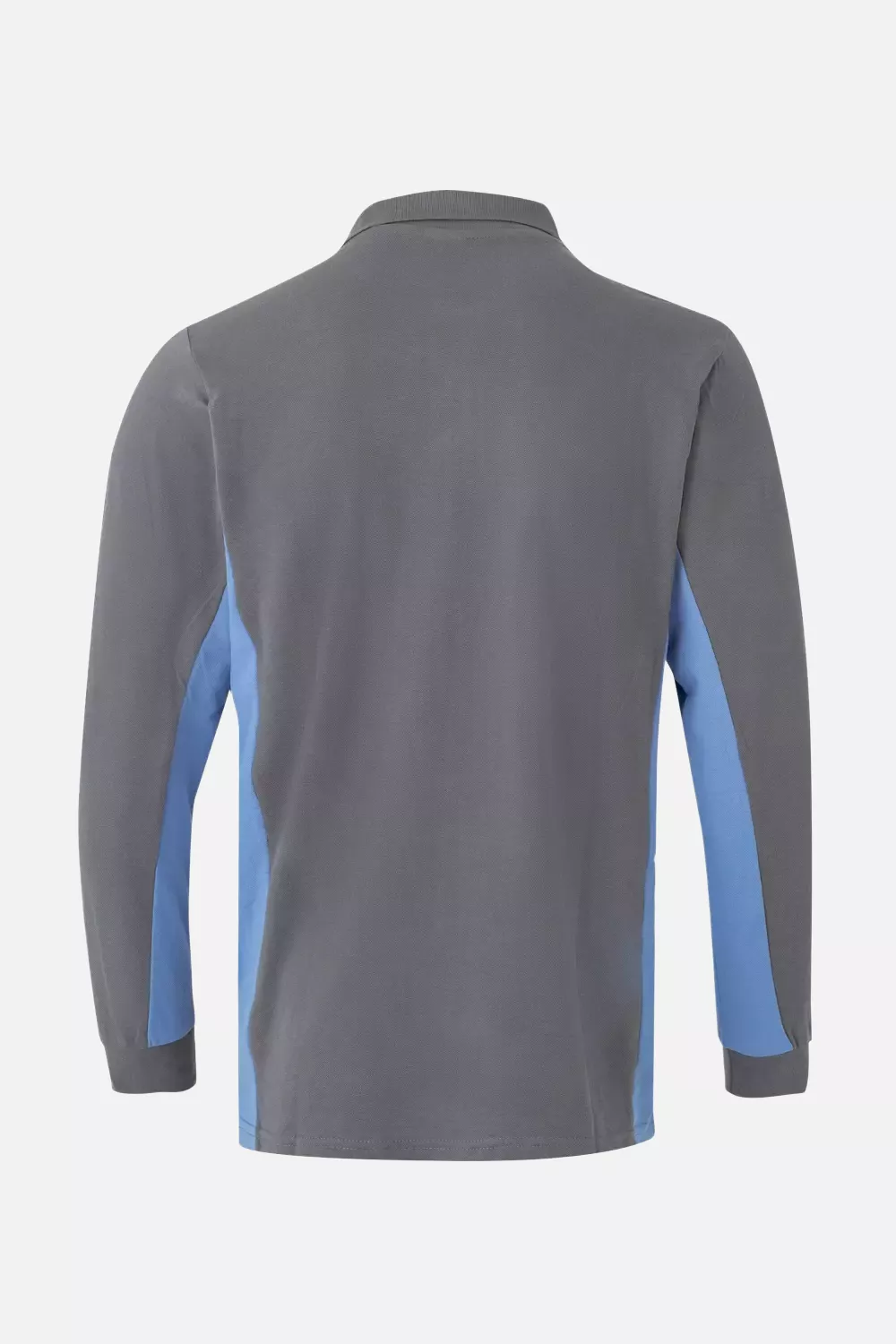 Velilla 105514-08-05, Long Sleeved Polo Shirt, Grey/Sky Blue, image 2