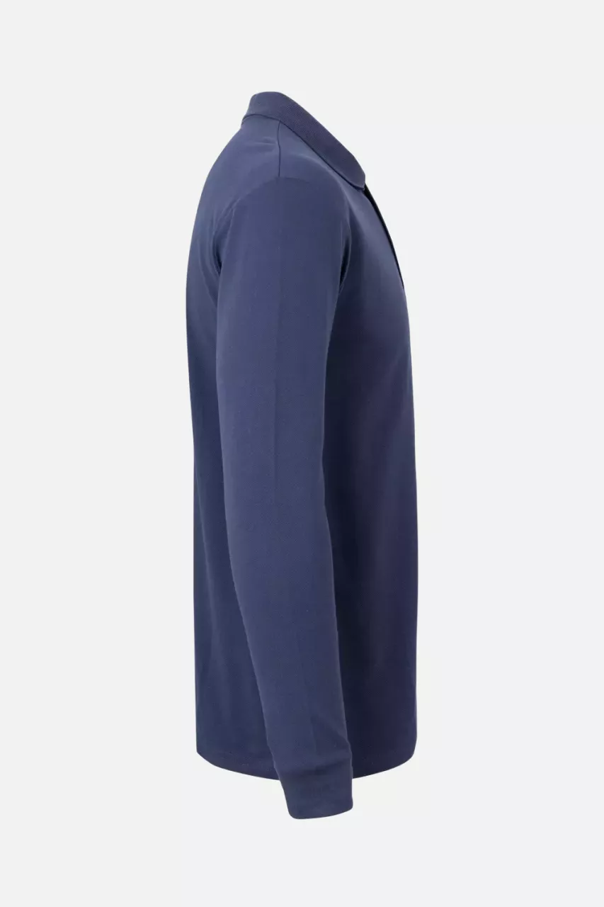 Velilla 105503-61, Long Sleeved Polo Shirt, Navy Blue, image 2, gallery thumbnail