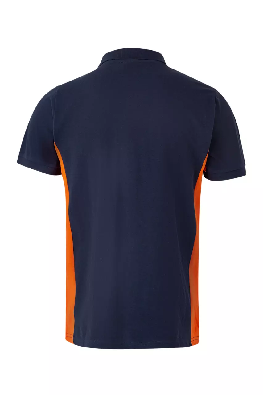 Velilla Polo Shirt, Navy Blue/Orange