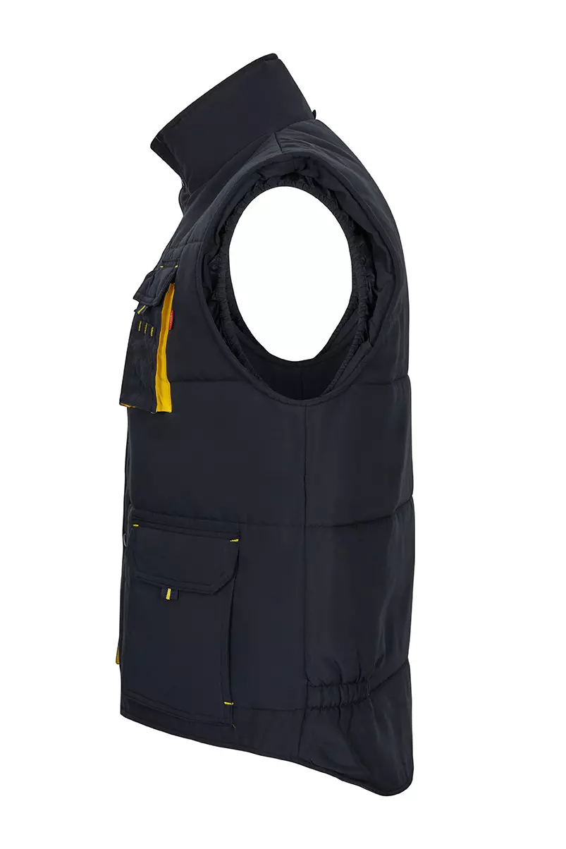 Velilla 205902-61-17, Padded Work Vest, Navy Blue/Yellow, image 2