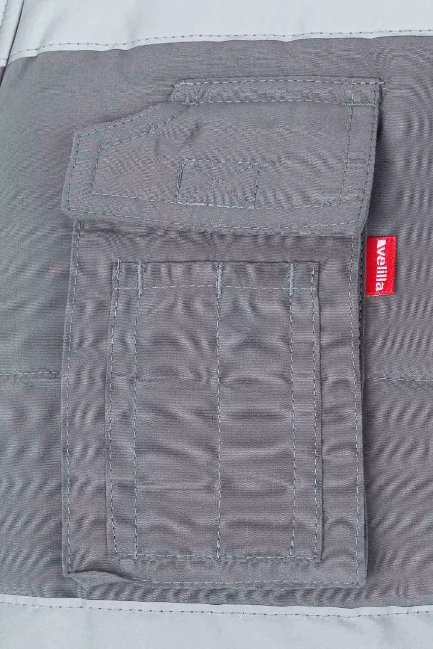 Velilla 205904-08, Padded Work Vest, Grey, image 6, gallery thumbnail