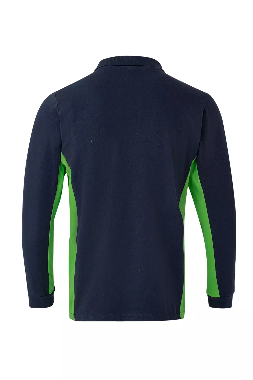 Velilla 105514-61-25, Long Sleeved Polo Shirt, Navy Blue/Lime Green, image 2