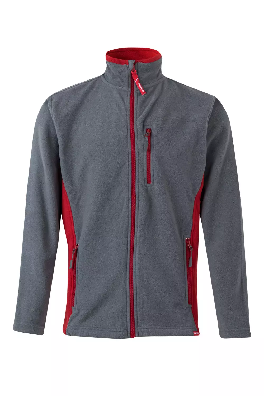 Velilla 201504-08-12, Fleece Jacket, Grey/Red