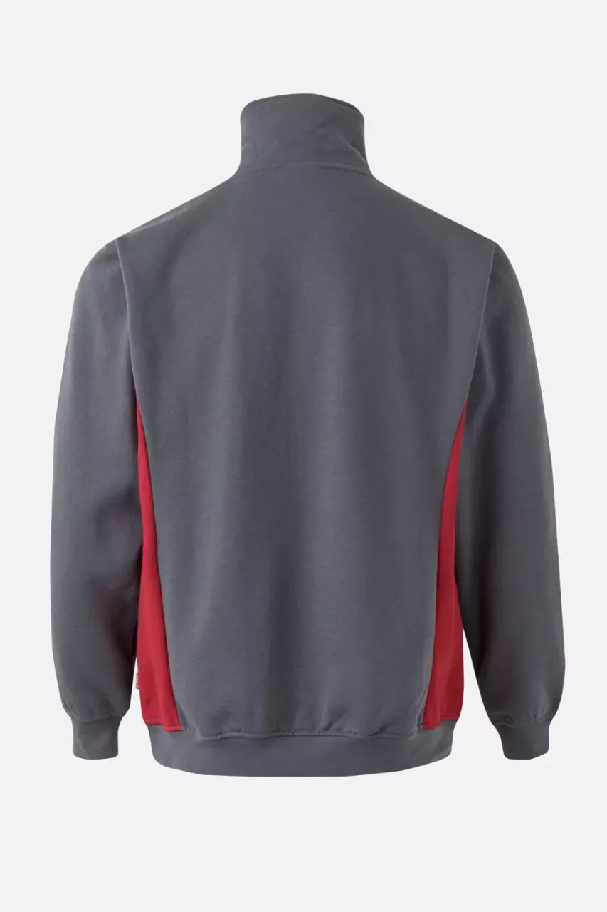 Velilla 105704-08-12, Arbeitssweatshirt, Grau/Rot, image 2, gallery thumbnail