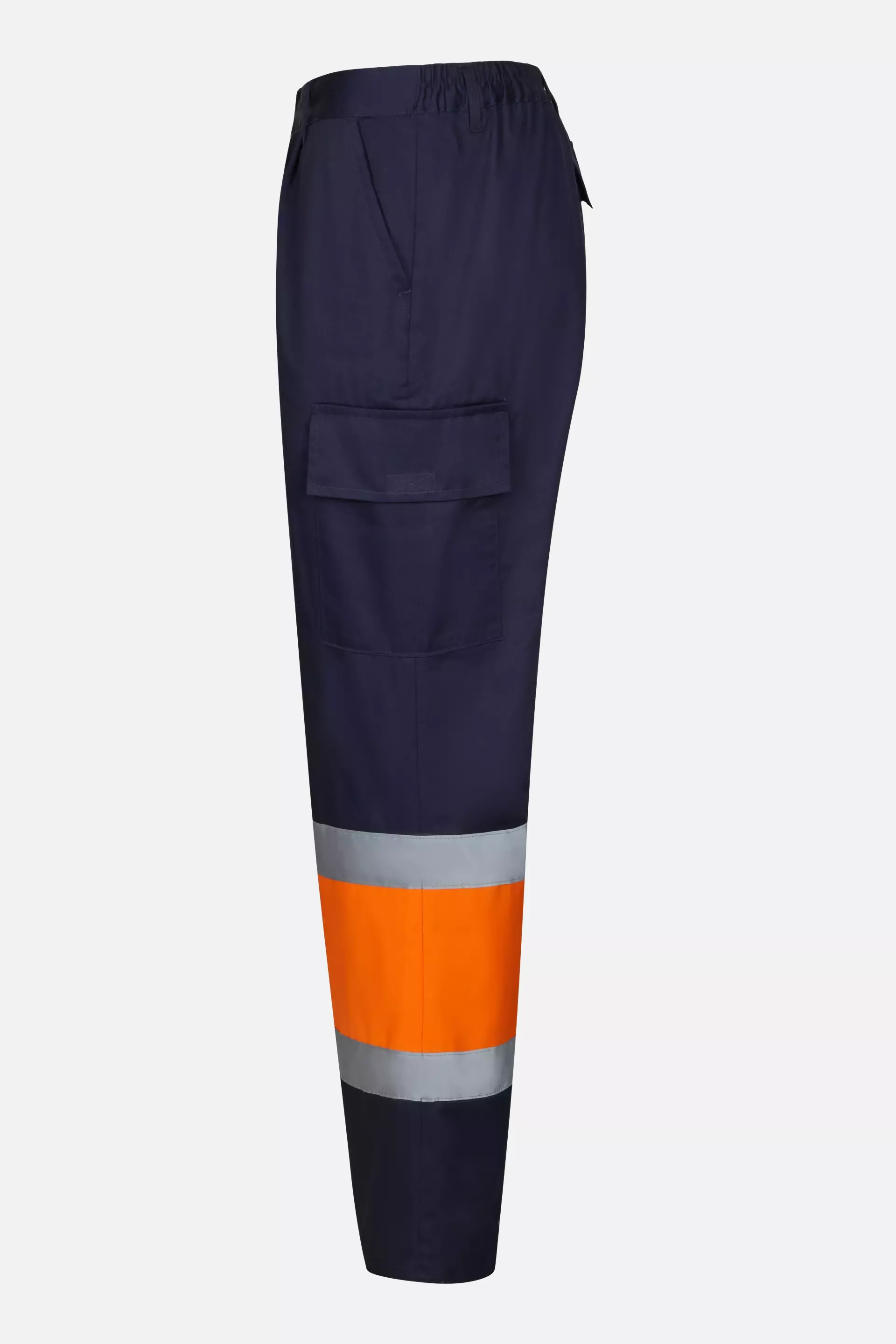 Velilla 303003-01-19, High-Vis Work Trousers, Marine Blue/Hi-Vis Orange, image 3