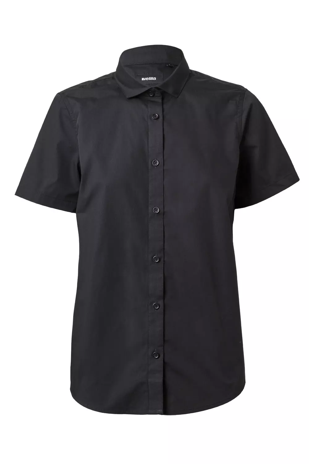 Velilla 405010-00, Short-Sleeved Work Shirt, Black