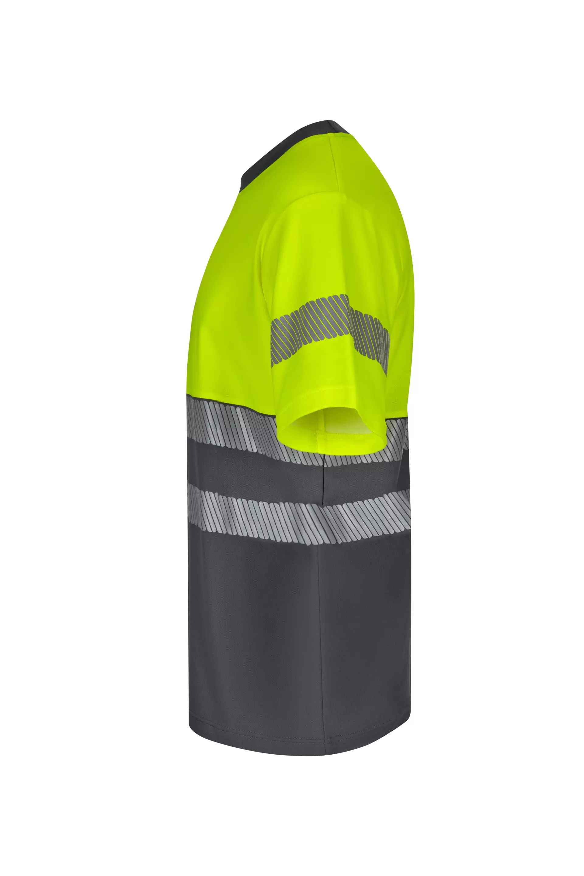 Velilla 305509-08-20, Warnschutz-Kurzarm-T-Shirt, Grau/Warngelb, image 2