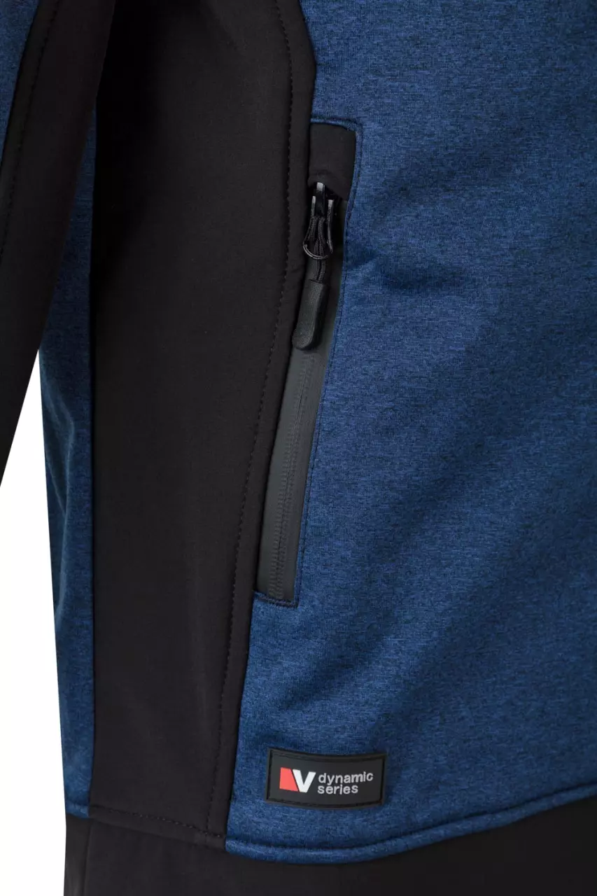 Velilla 206007-71-00, Work Jacket, Heather Blue/Black, image 7, gallery thumbnail