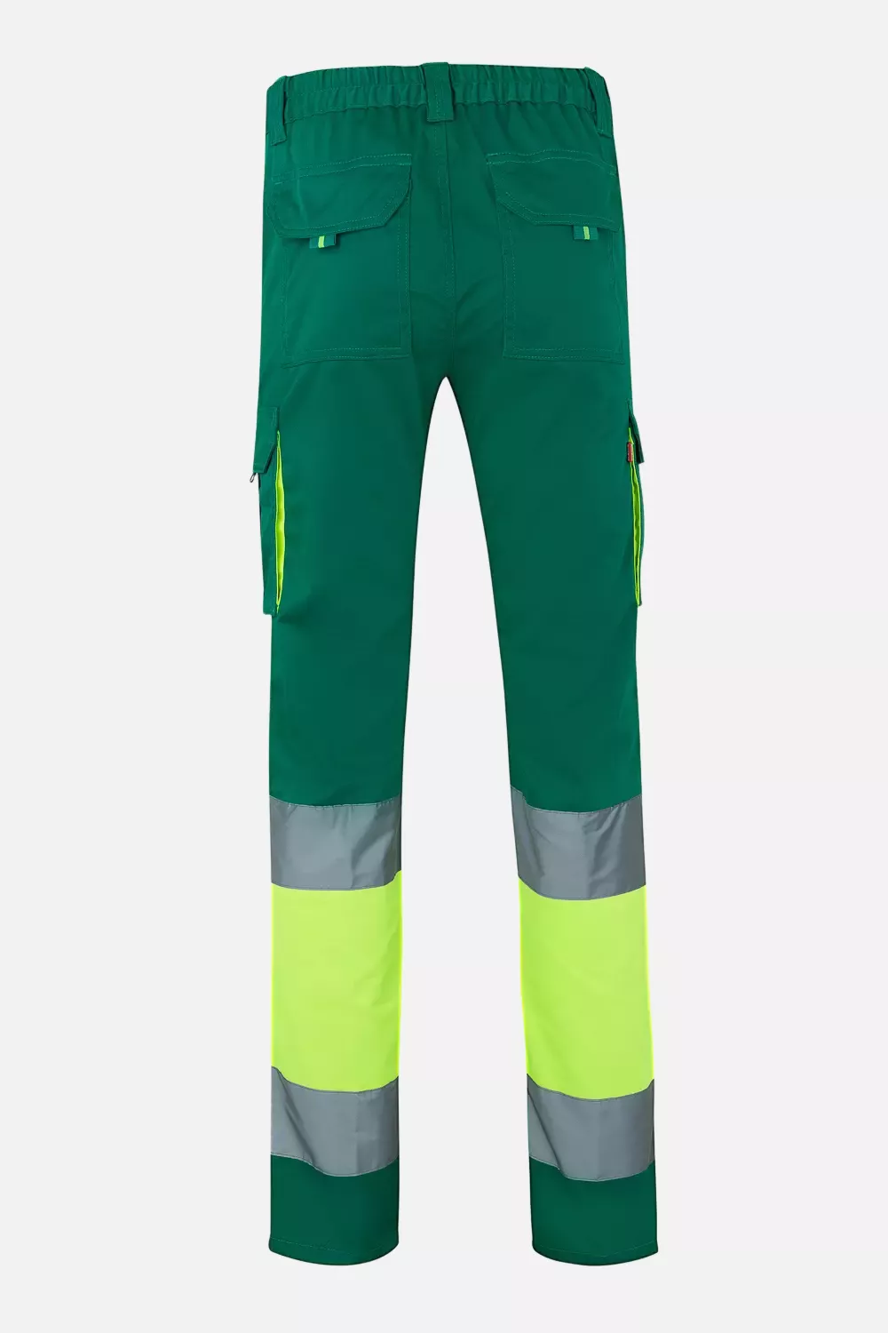 Velilla 303002S-02-20-2, High-Vis Work Trousers, Size 4XL/5XL, Green/Hi-Vis Yellow, image 2
