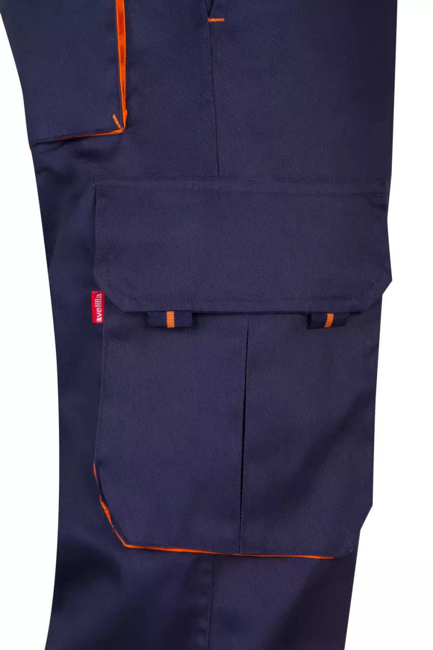 Velilla 103004-01-16, Arbeitshose, Marineblau/Orange, image 7, gallery thumbnail