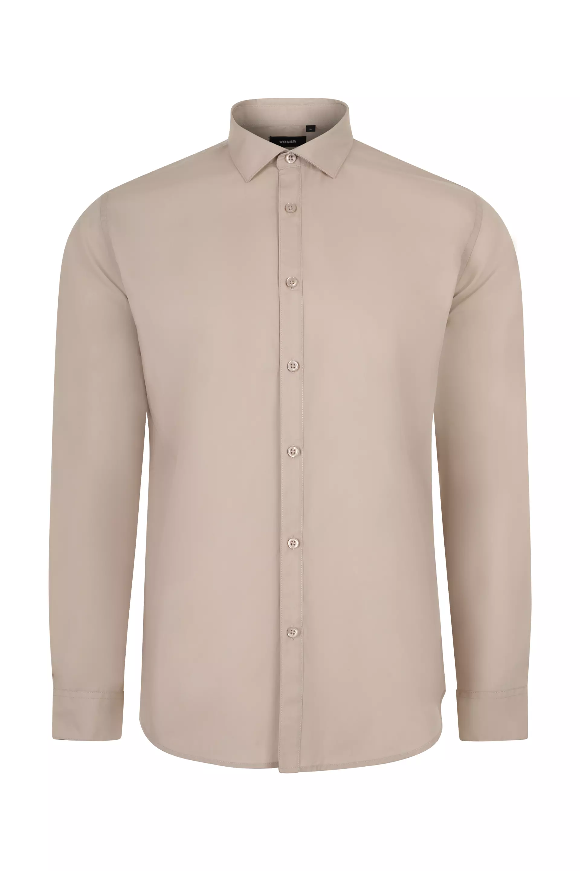 Velilla 405017S-47, Langarm-Arbeitshemd, Hellbeige
